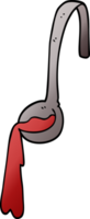 cartoon doodle ladle of food png