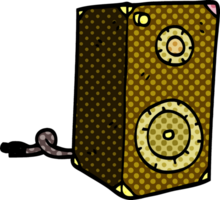 cartoon doodle retro speaker png