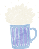 cerveja espumosa de desenho animado png