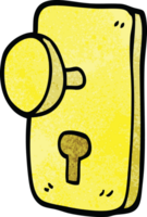 cartoon doodle door handle png