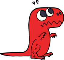 cartoon doodle roaring t rex png