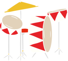 hand drawn cartoon doodle of a drum kit png