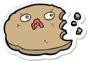 adesivo de um biscoito de desenho animado png