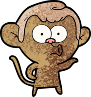 cartoon hooting monkey png