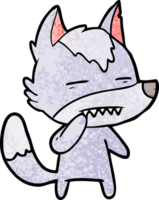 unsure wolf showing teeth png