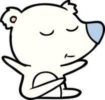 happy polar bear cartoon png