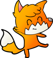 renard amical de dessin animé png