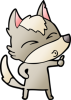 cartoon wolf pouting png