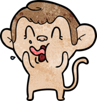 mono loco de dibujos animados png