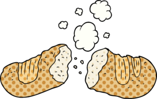 frisch gebackenes brot cartoon png