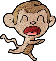 shouting cartoon monkey png