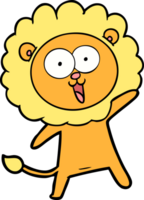 happy cartoon lion png