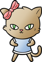 schattige cartoon kat png