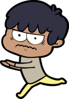 annoyed cartoon boy png