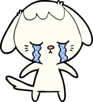 cartoon crying dog png