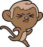 macaco irritado dos desenhos animados png