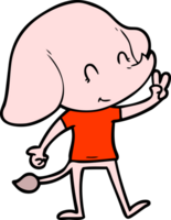 elefante bonito dos desenhos animados png