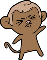 cartoon annoyed monkey png