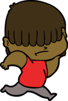 cartoon boy with untidy hair png