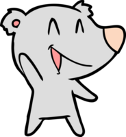 ridendo orso cartone animato png