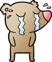 cartoon crying bear png