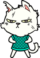 gato de desenho animado duro png