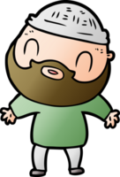 cartoon bearded man png