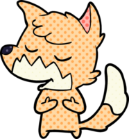 friendly cartoon fox png