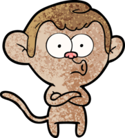 cartoon surprised monkey png