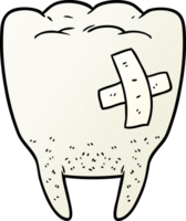 cartone animato cattivo dente png