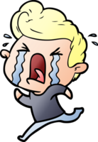 cartoon crying man png