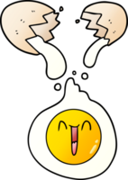 huevo roto de dibujos animados png