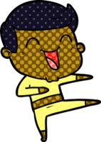 homem de desenho animado rindo png