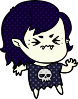 annoyed cartoon vampire girl png