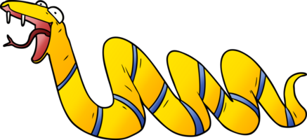 cartoon crawling snake png