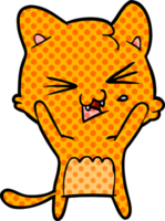 cartone animato gatto sibilo png