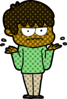 menino de desenho animado irritado png