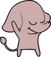 elefante sorridente dos desenhos animados png