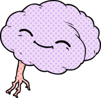 cartoon happy brain png