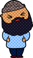 cartone animato uomo con barba png