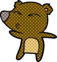 cartoon whistling bear png