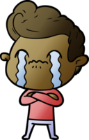 cartoon man crying png