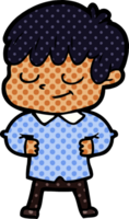 niño feliz de dibujos animados png