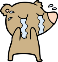 crying bear cartoon chraracter png