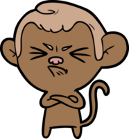 cartoon angry monkey png