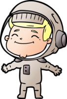 contento cartone animato astronauta png