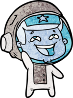 cartoon laughing astronaut png