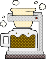 tecknad serie kaffe pott png