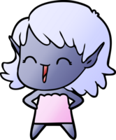 niña elfa de dibujos animados png