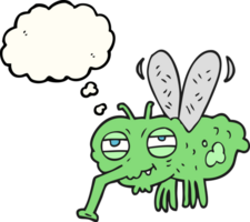 thought bubble cartoon fly png